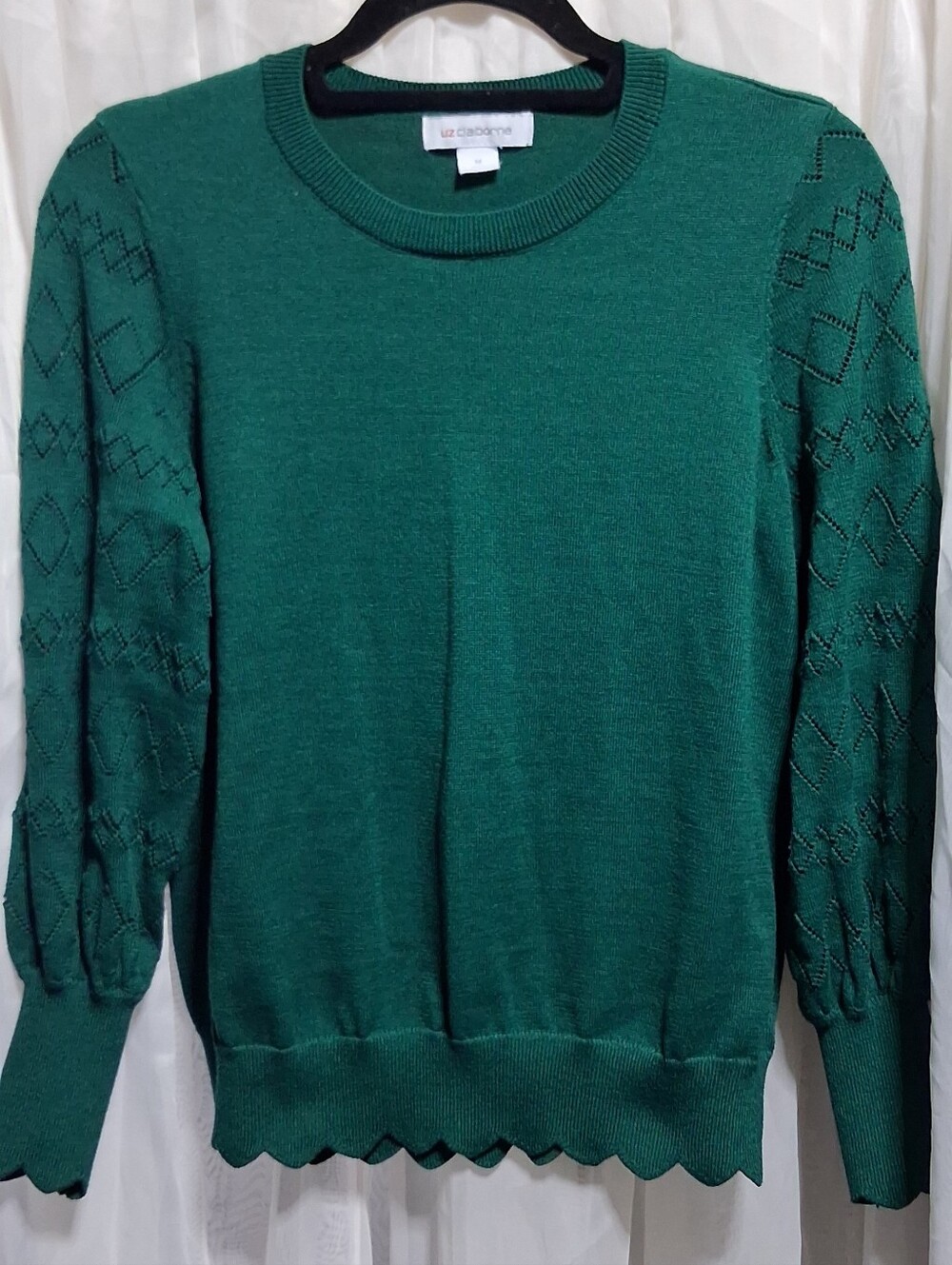 Liz Claiborne Women's Green Sweater Size M